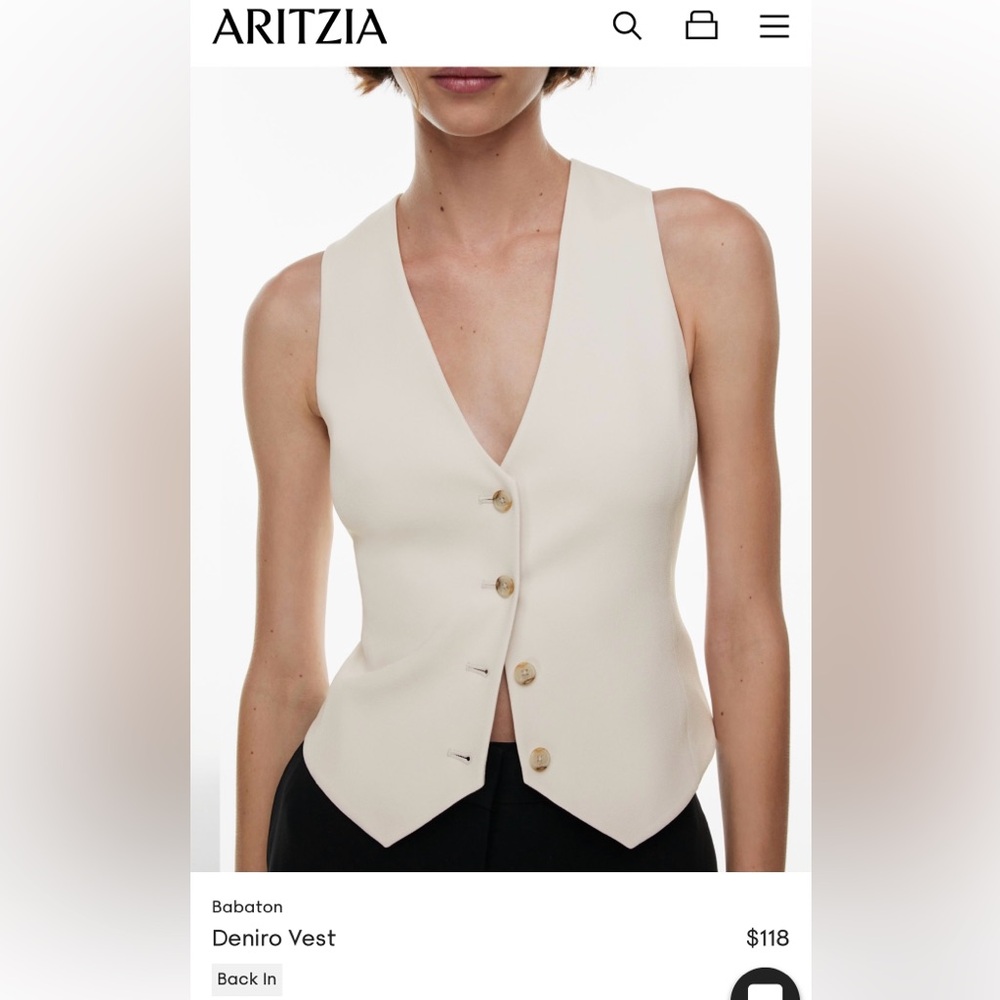 Aritzia Babaton Deniro Vest